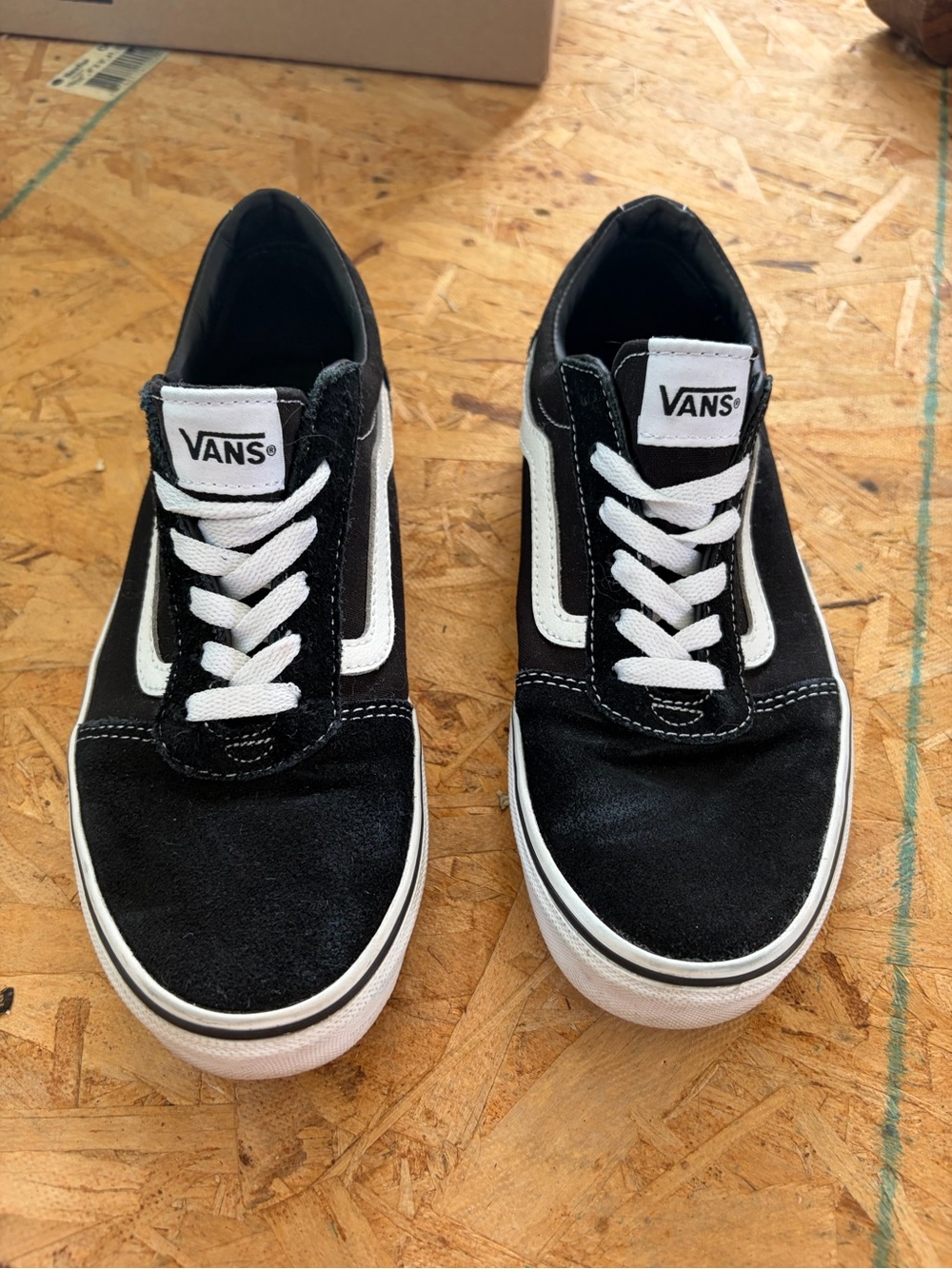 Vans Black & White Old Skool Low-Top Sneakers